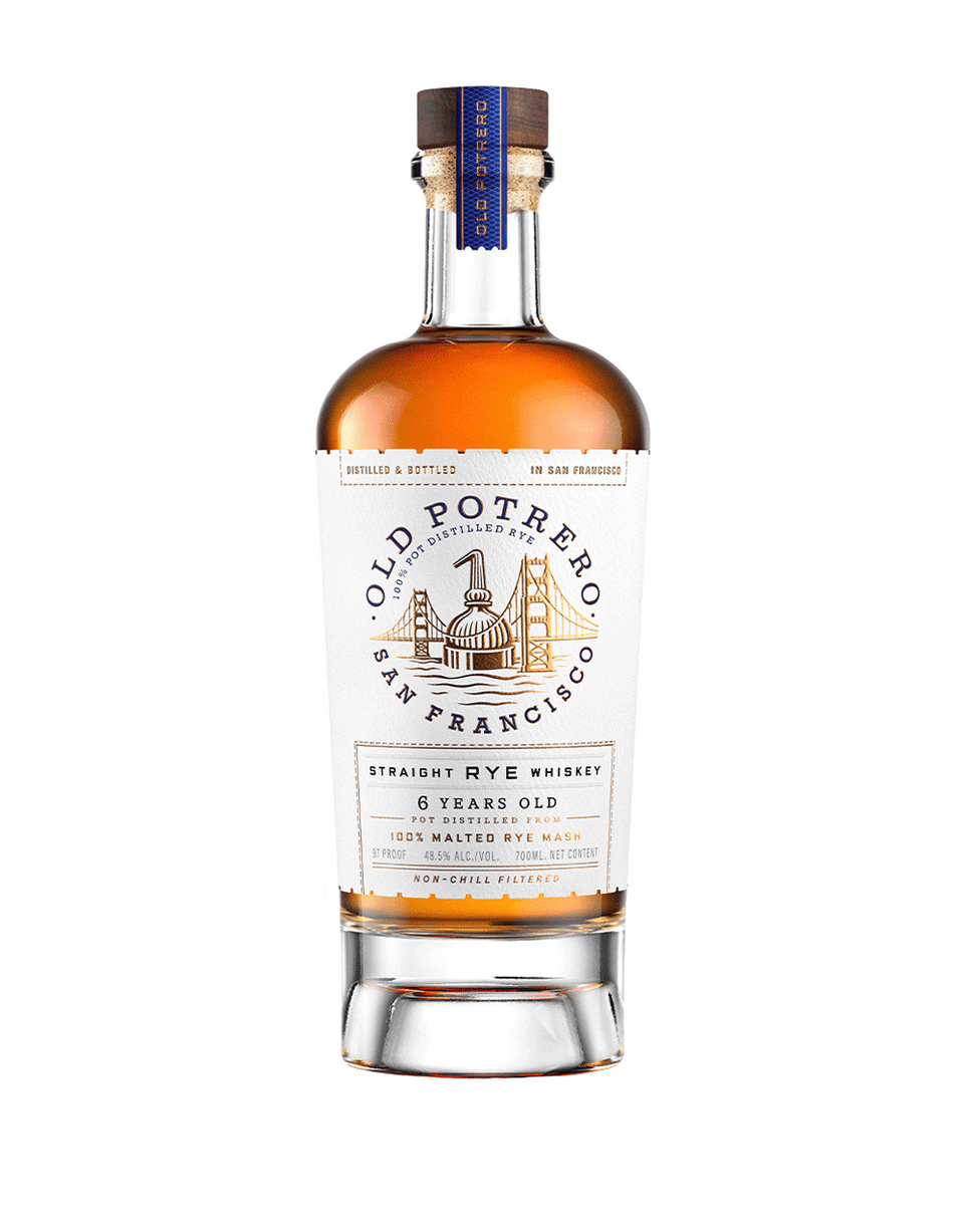 OLD POTRERO STRAIGHT RYE WHISKEY 6 YEAR OLD 700 ML