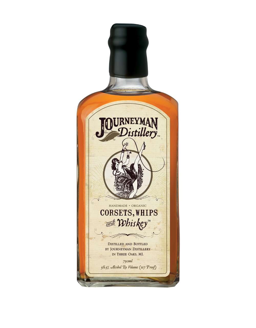 JOURNEYMAN DISTILLERY CORSETS, WHIPS & WHISKEY 750 ML