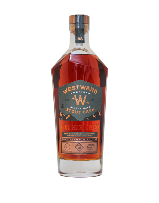 WESTWARD SINGLE BARREL STOUT CASK FINISHED SINGLE MALT S1B18 750 ML