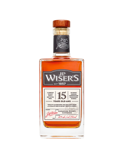 J.P. WISER'S 15 YEAR OLD CANADIAN WHISKY