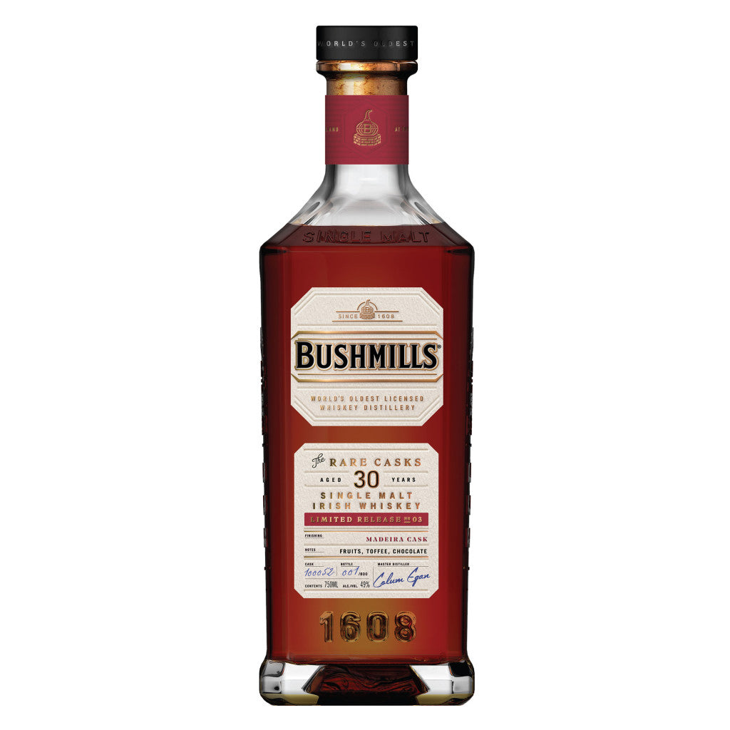 BUSHMILLS RARE CASKS 30 YEAR OLD MADEIRA CASKS NO. 03 750 ML