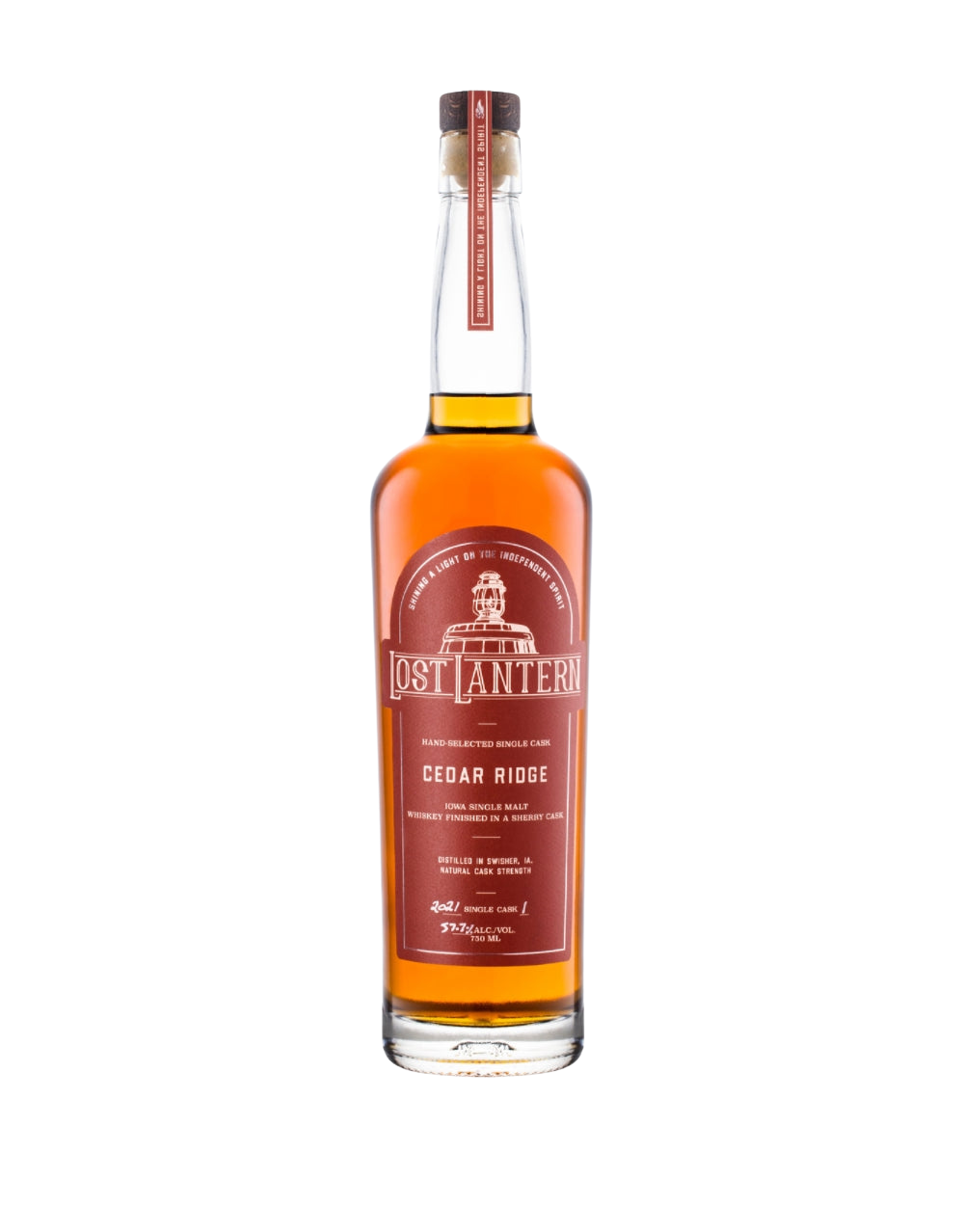 2021 SINGLE CASK #1: CEDAR RIDGE IOWA SINGLE MALT WHISKEY FINISHED IN A SHERRY CASK 750 ML