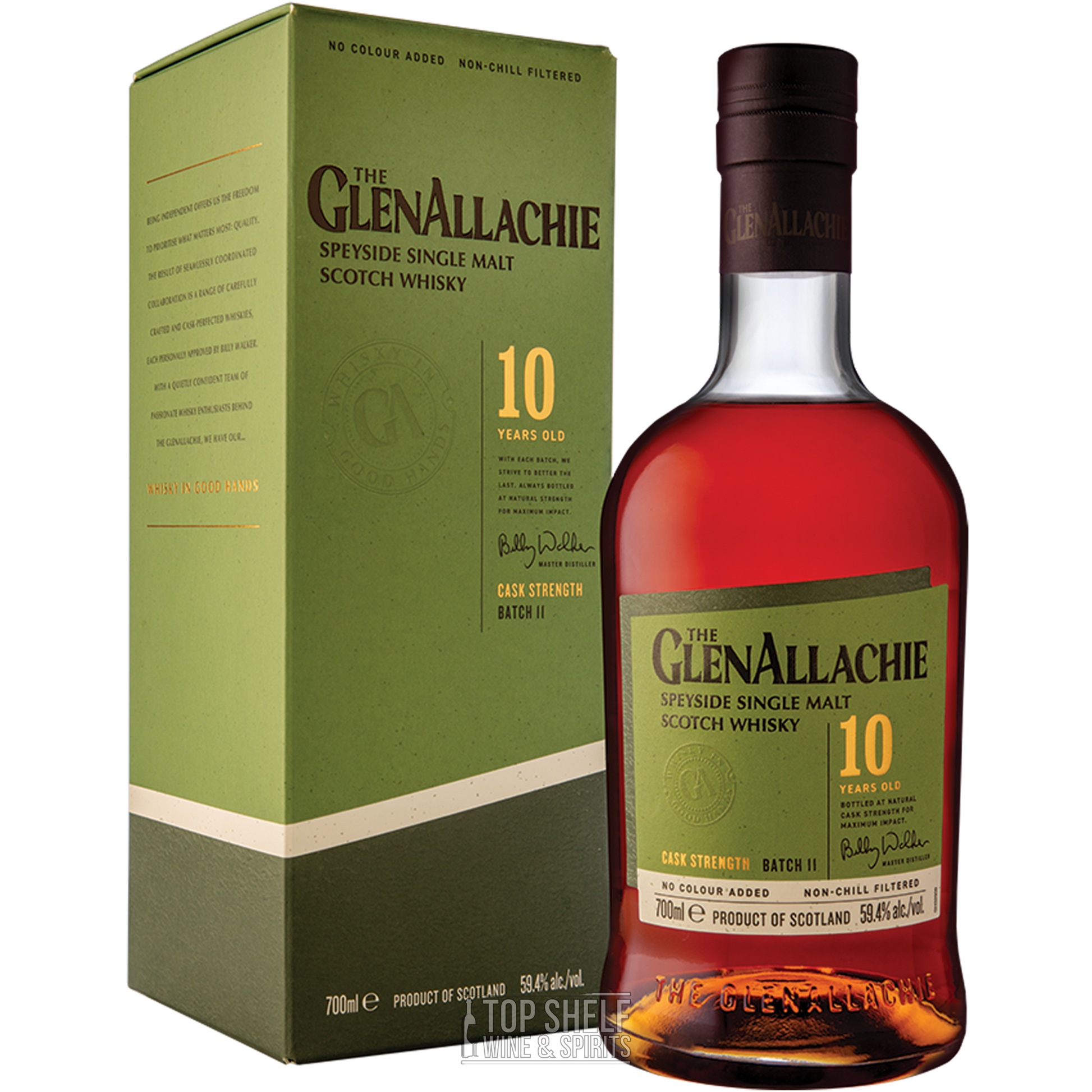 GlenAllachie 10 Year Cask Strength Single Malt Scotch