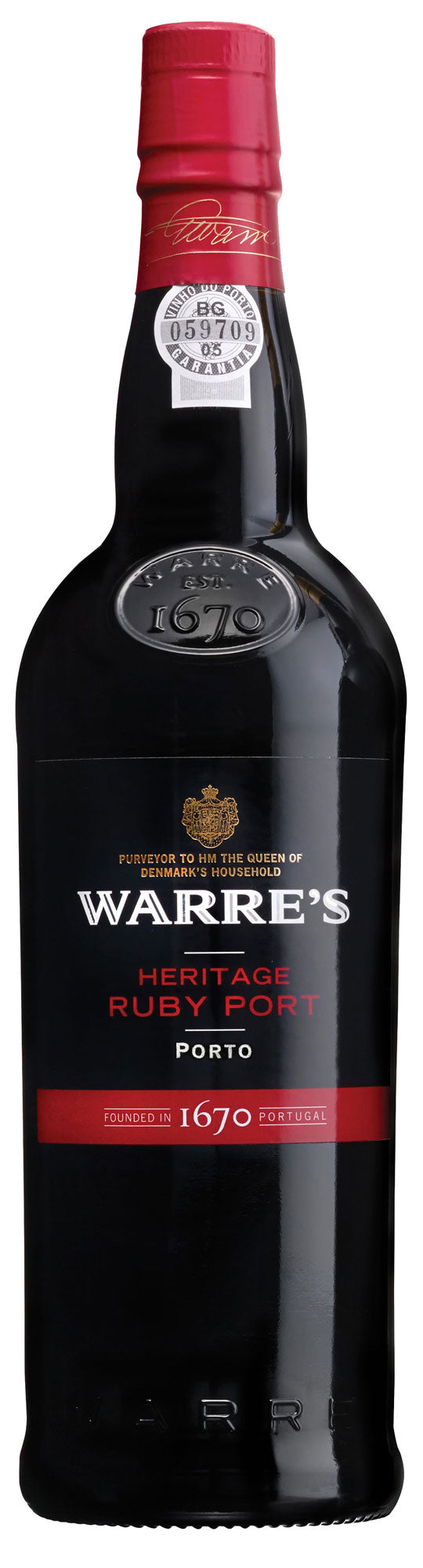 Warre's Heritage Ruby Front Bottle Shot
