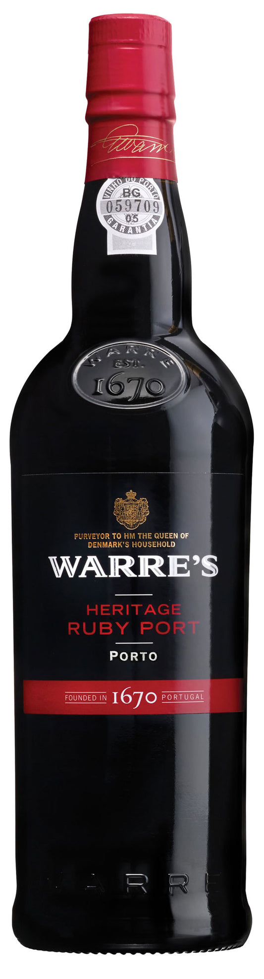 Warre's Heritage Ruby Front Bottle Shot