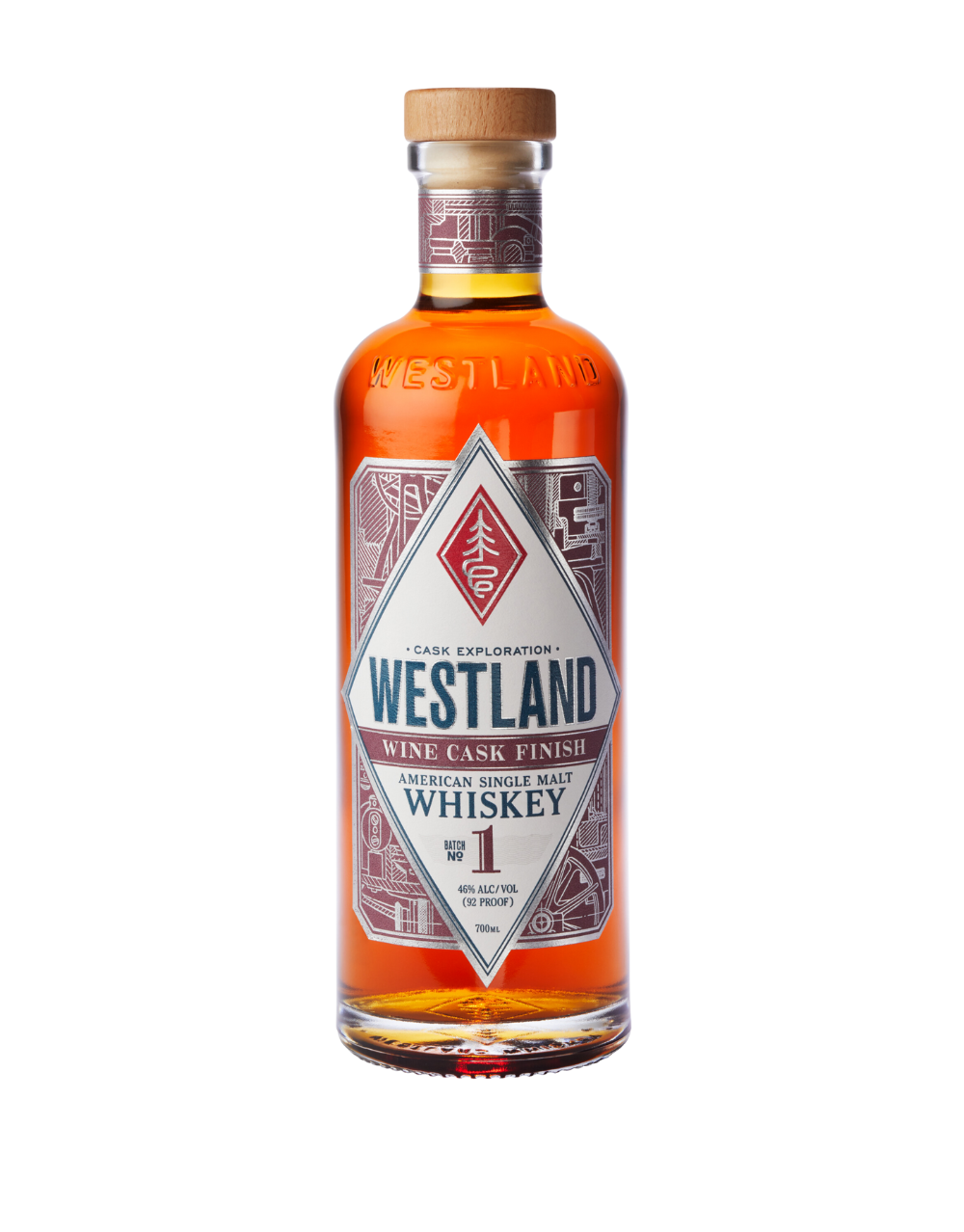 WESTLAND WINE CASK FINISH AMERICAN SINGLE MALT WHISKEY 700 ML