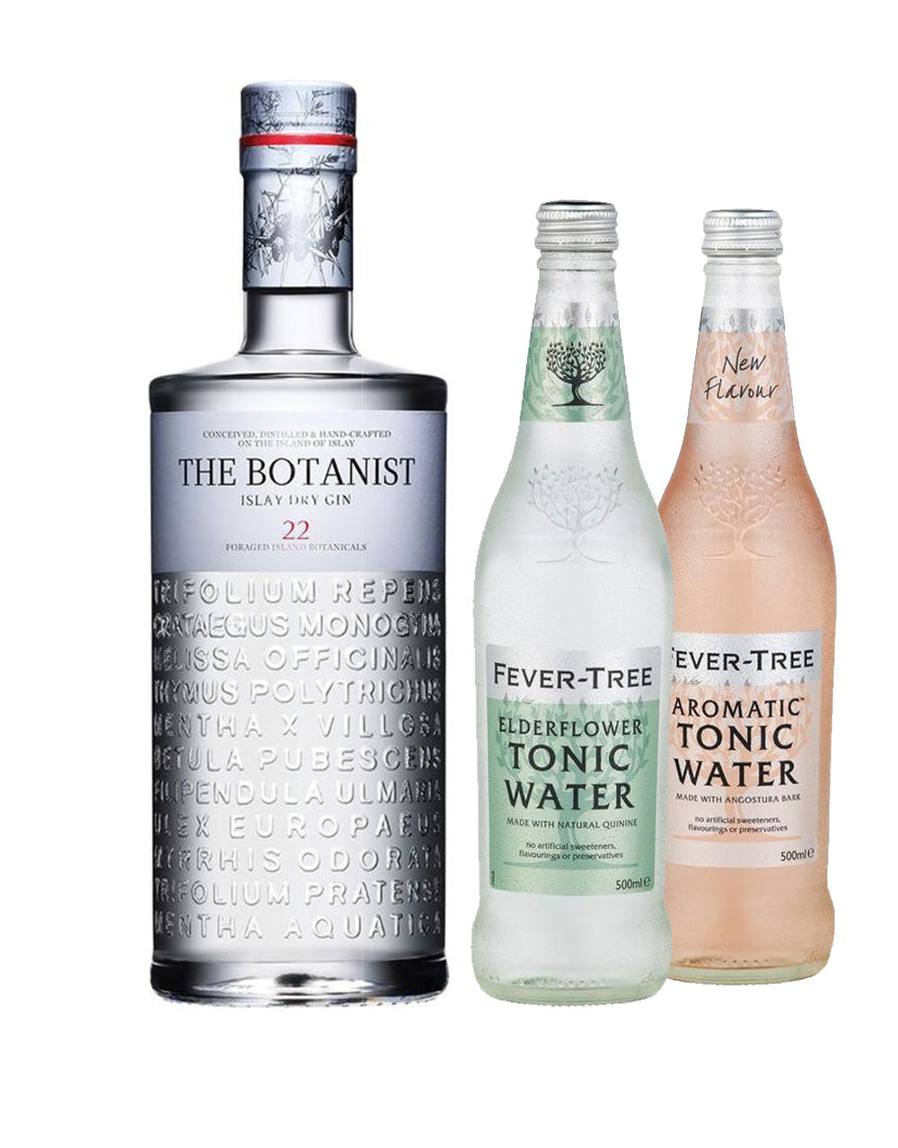 THE BOTANISTÂ® WITH FEVER-TREE ELDERFLOWER TONIC WATER AND AROMATIC TONIC WATER 500 ML