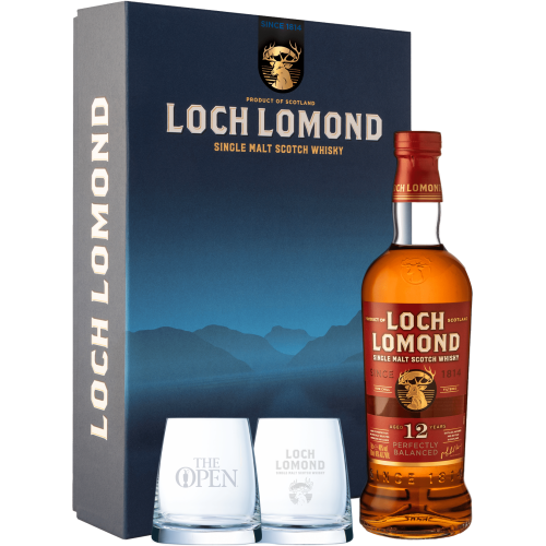 Loch Lomond 12 Year Old Single Malt Scotch Whisky & Glass Gift Set