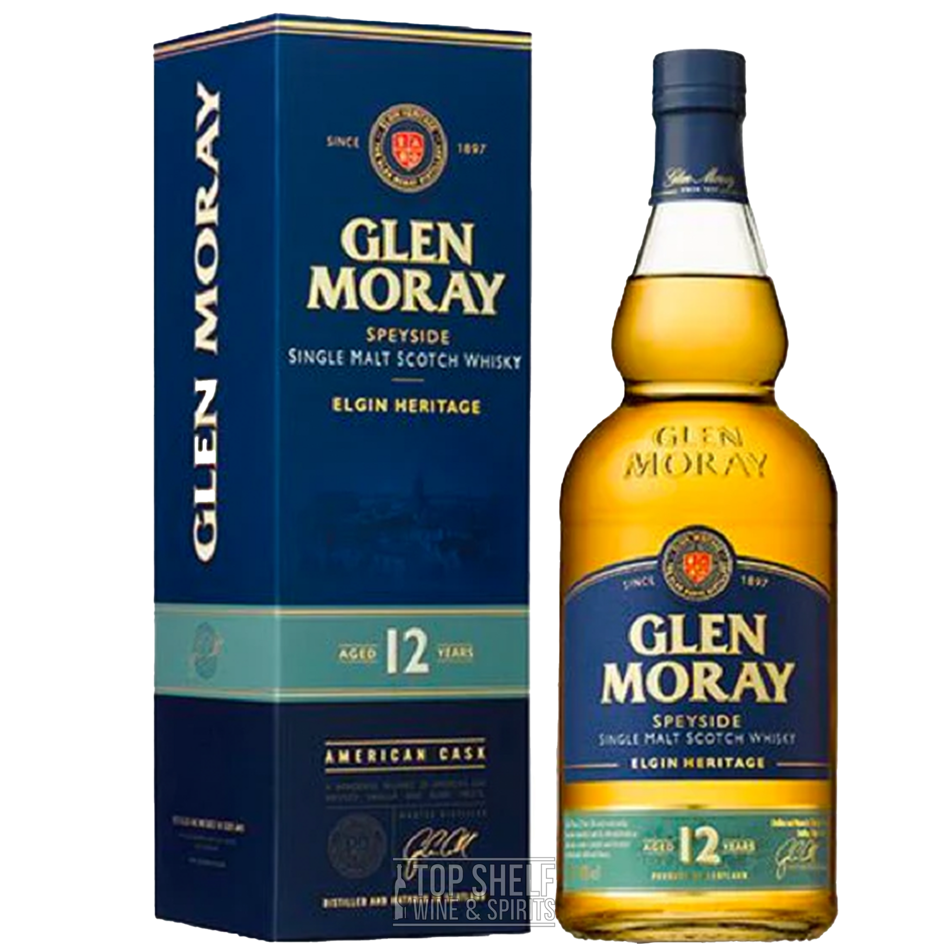Glen Moray 12 Year Single Malt Scotch Whiskey