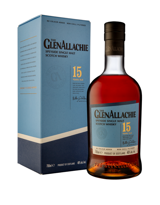 GLENALLACHIE 15 YEAR OLD SINGLE MALT SCOTCH WHISKY 700 ML