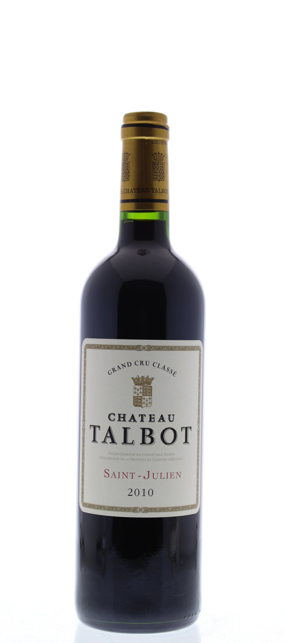 Chateau Talbot  2010 Front Bottle Shot