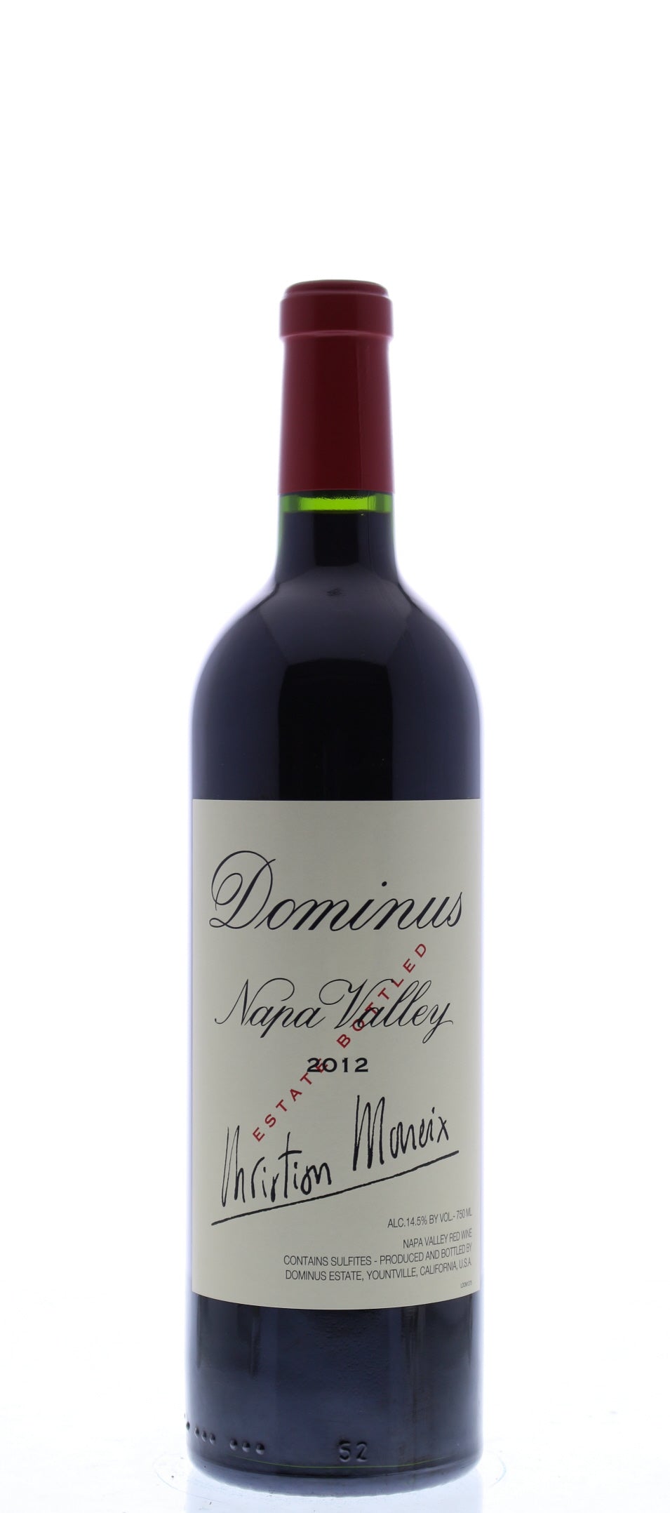 Dominus Estate 2012 Front Bottle Shot