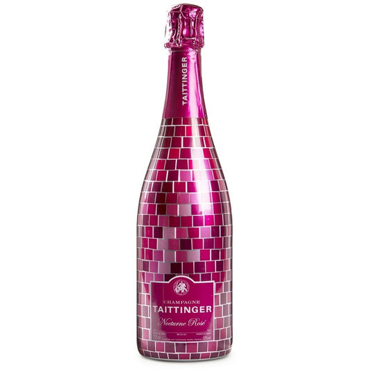 Taittinger Nocturne Rose Front Bottle Shot