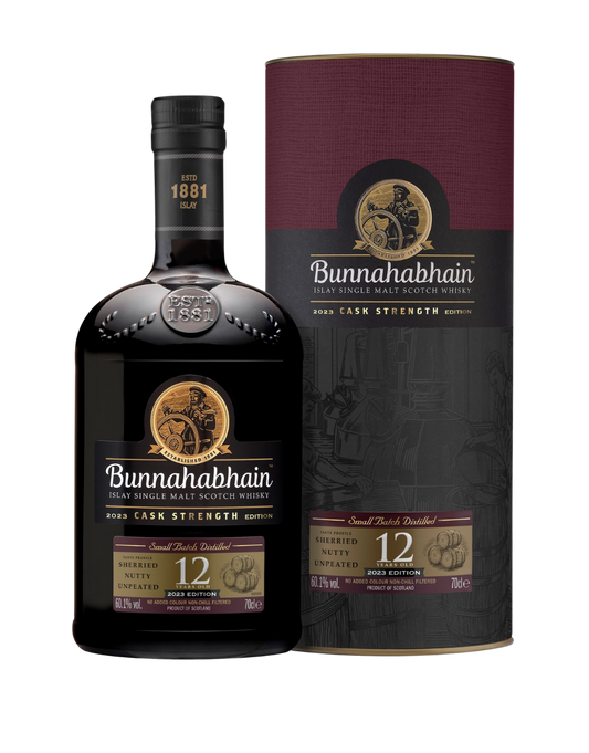 BUNNAHABHAIN 12 YEAR CASK STRENGTH 2023 EDITION 750 ML