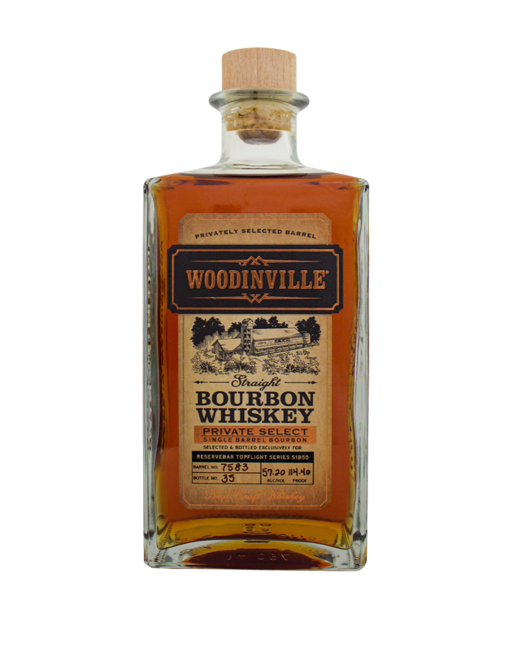 WOODINVILLE PRIVATE SELECT SINGLE BARREL BOURBON S1B50 750 ML