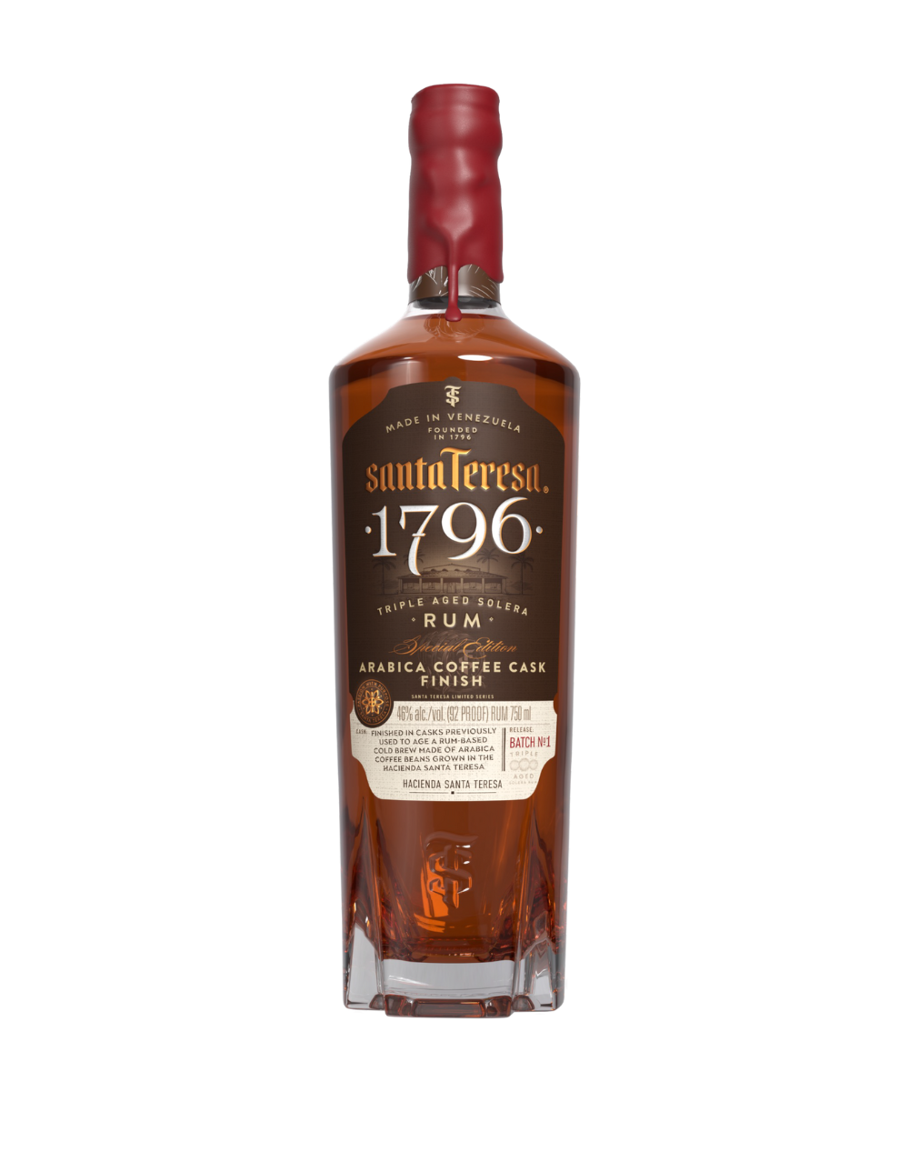 SANTA TERESA® 1796 RUM ARABICA COFFEE CASK FINISH RUM 750 ML