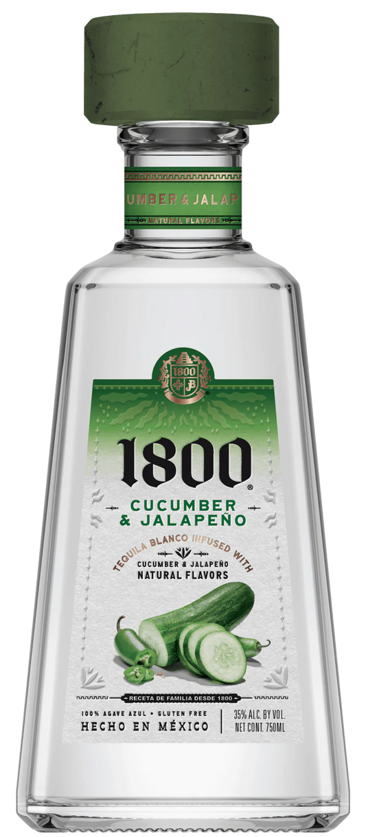 1800 Cucumber & Jalapeno Tequila (750Ml)