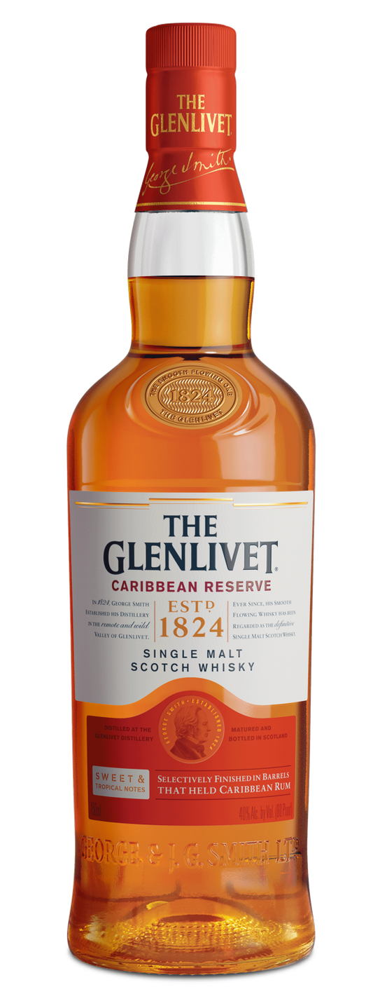 THE GLENLIVET CARIBBEAN RESERVE 750 ML
