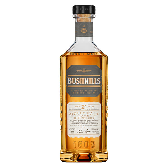 BUSHMILLS® 21-YEAR SINGLE MALT WHISKEY 750 ML