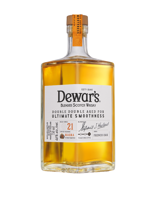 DEWAR'S DOUBLE DOUBLE 21 YEAR OLD, MAGMA STONE TOASTED FRENCH OAK, LEVEL 3 750 ML