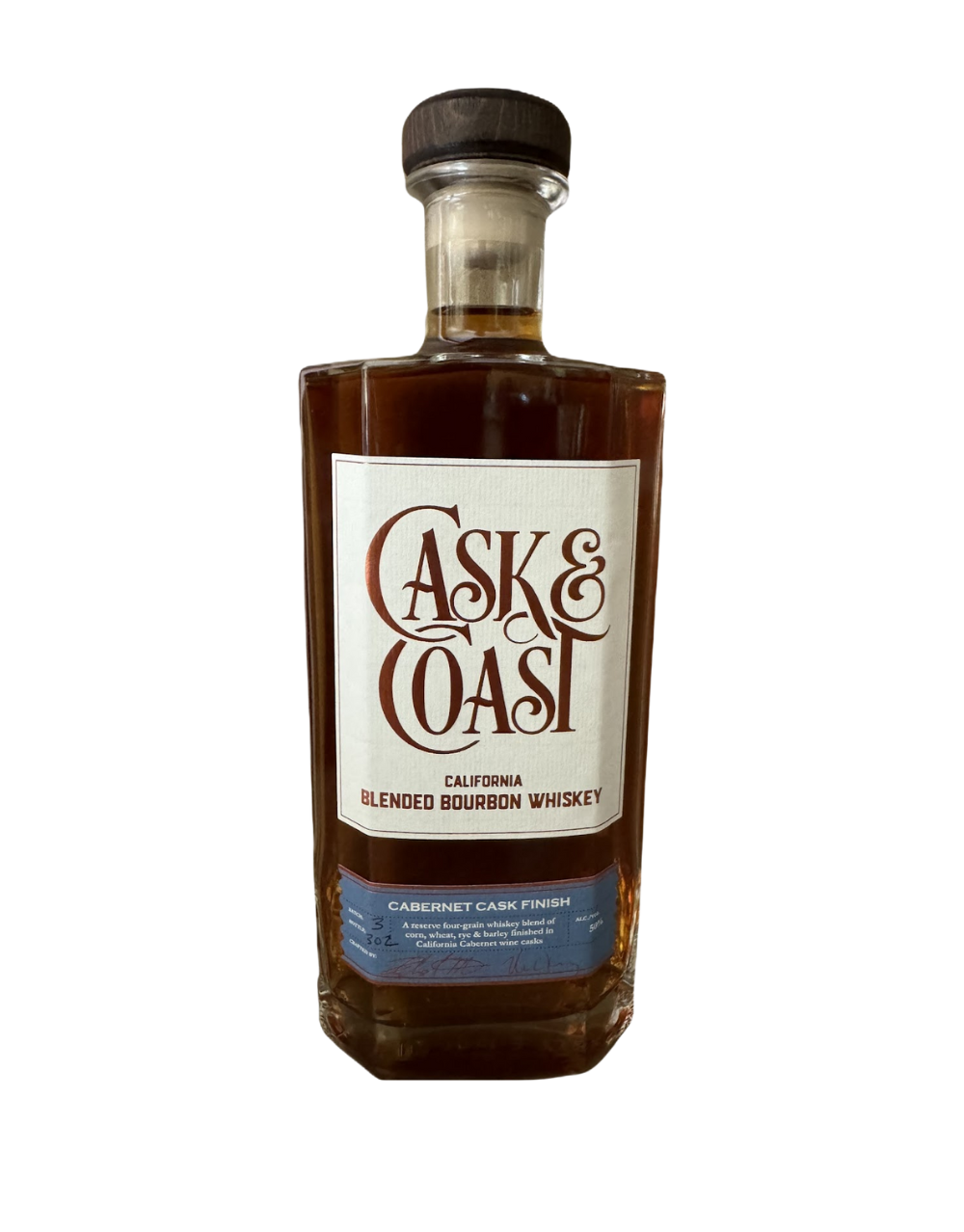 CASK & COAST CABERNET CASK-FINISH SMALL BATCH CALIFORNIA BOURBON 700 ML