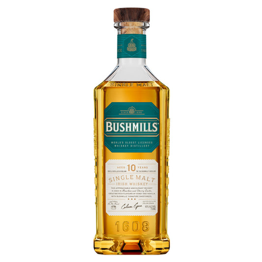 BUSHMILLSÂ® 10-YEAR SINGLE MALT WHISKEY 750 ML