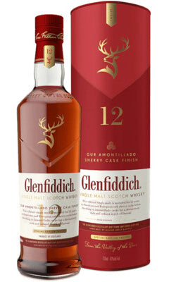 GLENFIDDICH 12 YEAR OLD SHERRY CASK FINISH SINGLE MALT SCOTCH WHISKY 750 ML