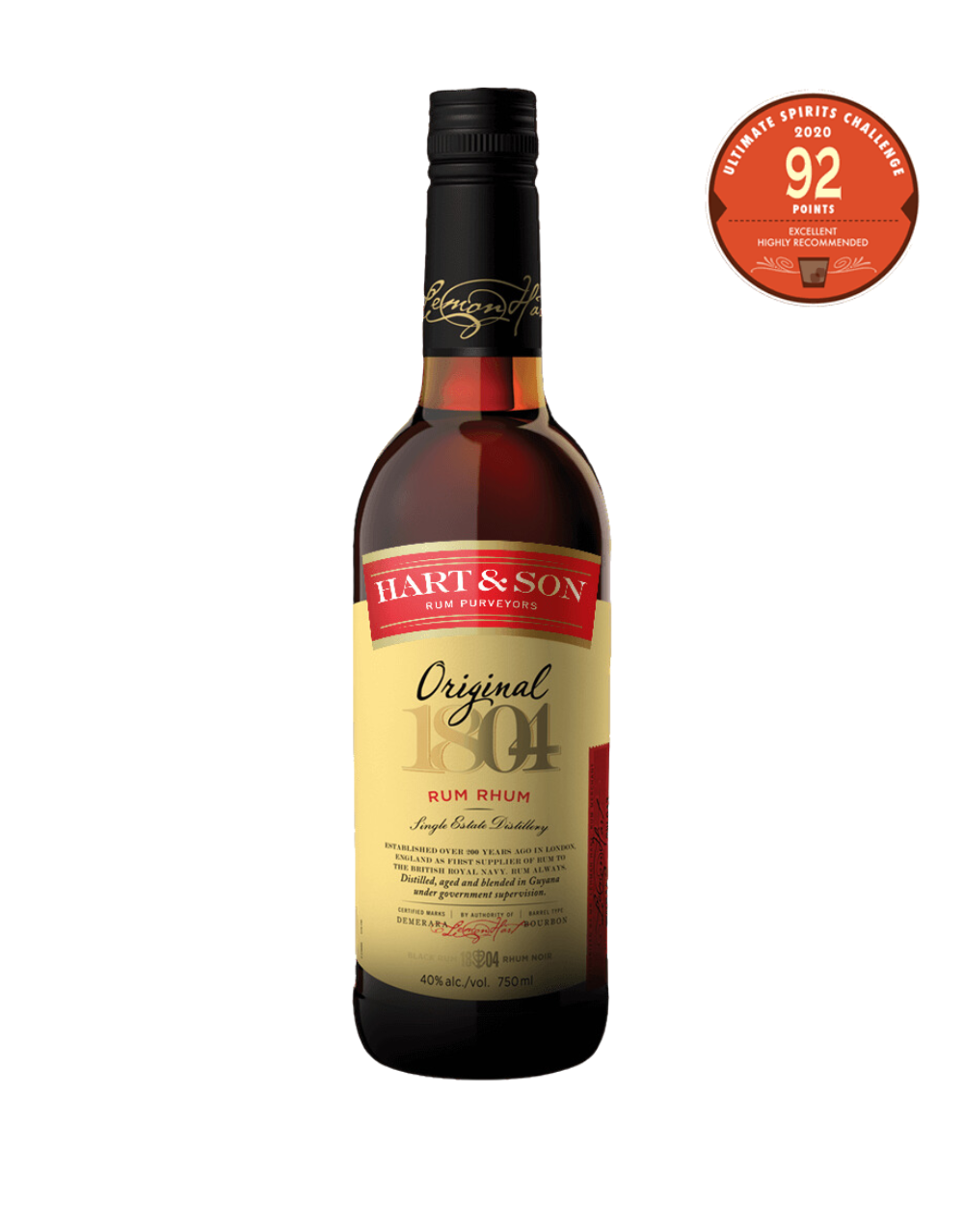 LEMON HART ORIGINAL 1804 RUM 750 ML