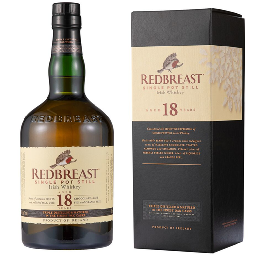 REDBREAST 18 YEAR OLD SINGLE POT STILL IRISH WHISKEY 750 ML