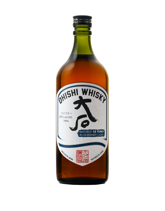 OHISHI 10 YEAR OLD BRANDY WHISKY 750 ML
