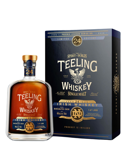 PHOENIX LEGENDS TEELING IRISH WHISKEY SINGLE MALT 24 YEAR OLD 700 ML