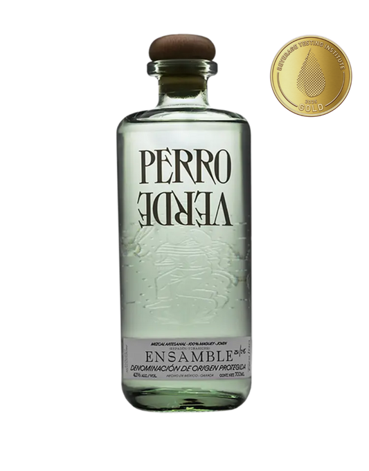 PERRO VERDE MEZCAL ESPADIN AND TOBASICHE BLEND 700 ML