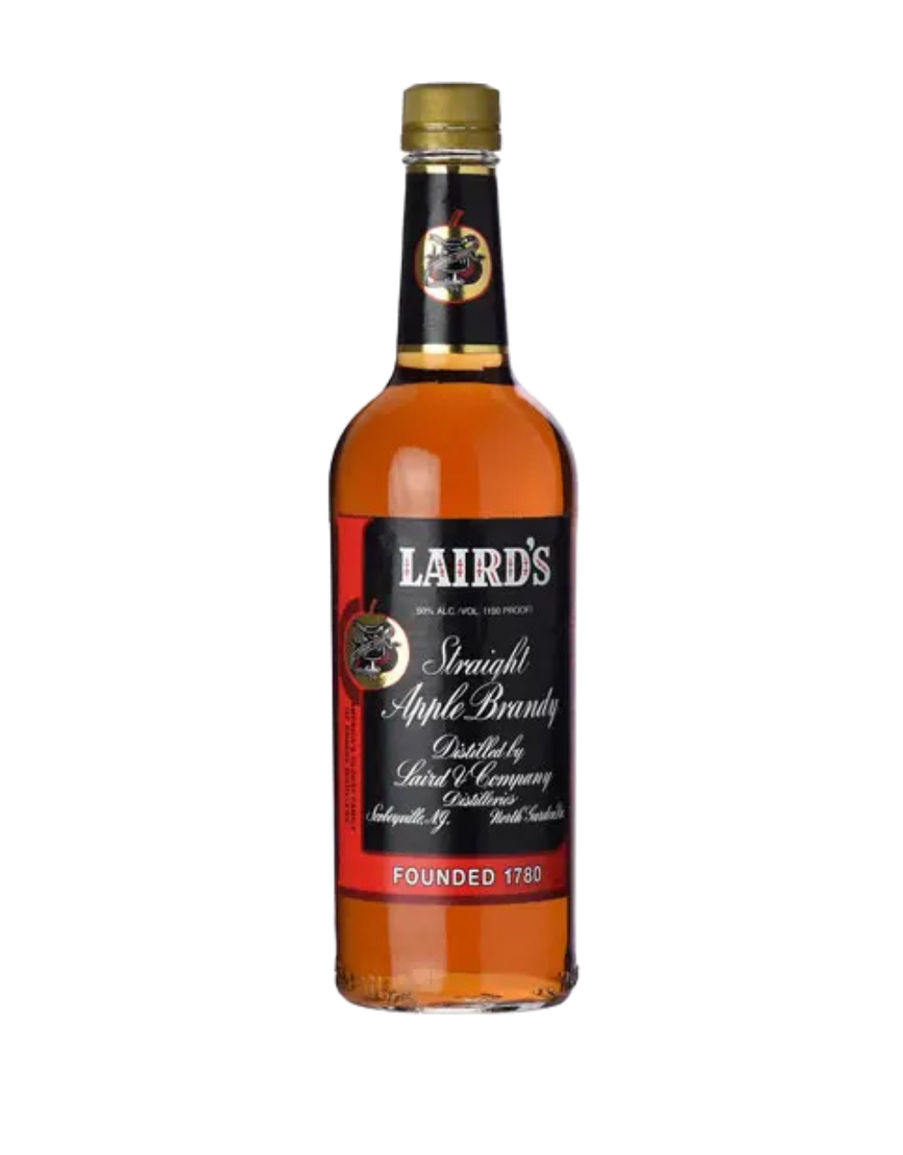 LAIRD'S STRAIGHT APPLE BRANDY BOTTLED IN BOND 750 ML