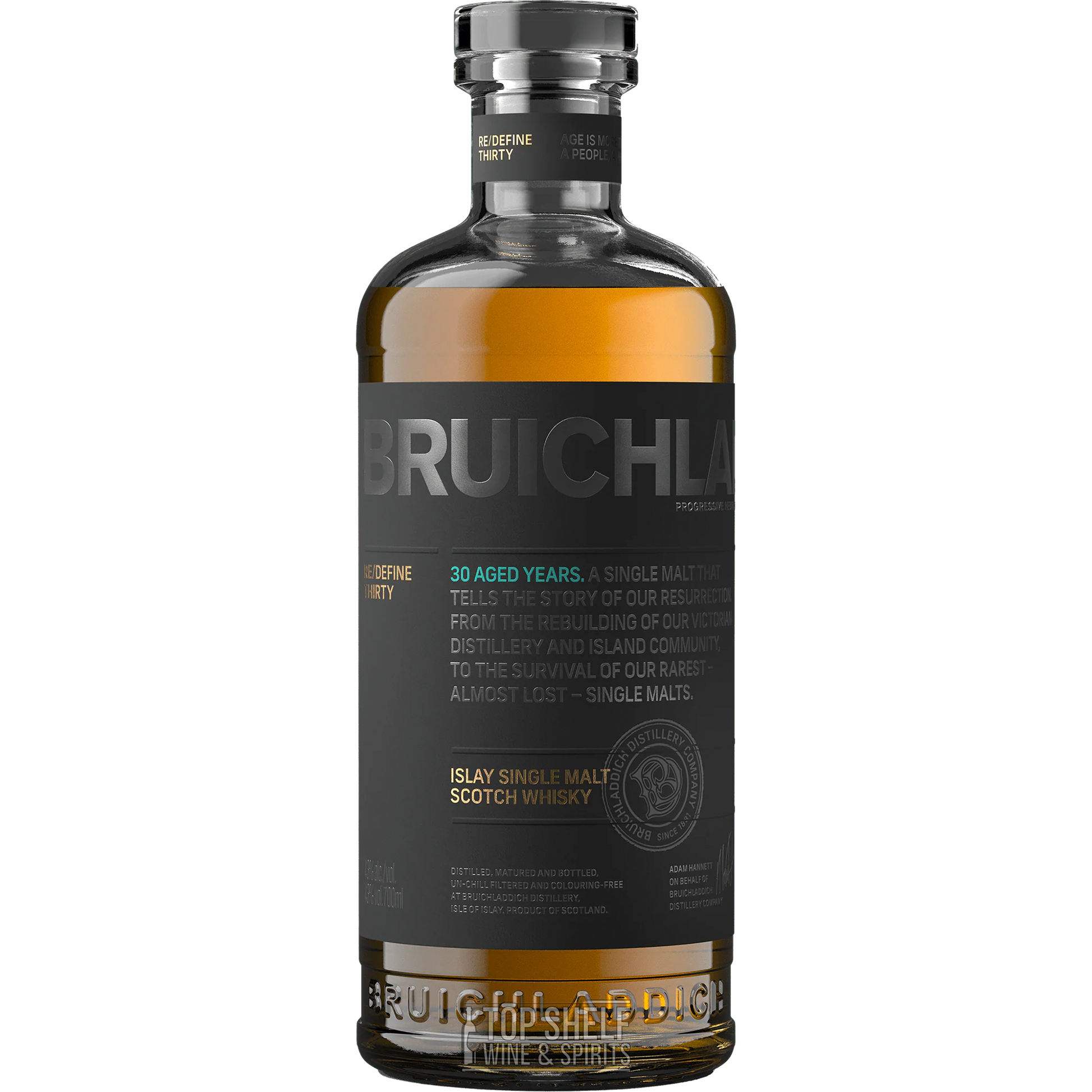 Bruichladdich 30 Year RE/Define Islay Single Malt Scotch