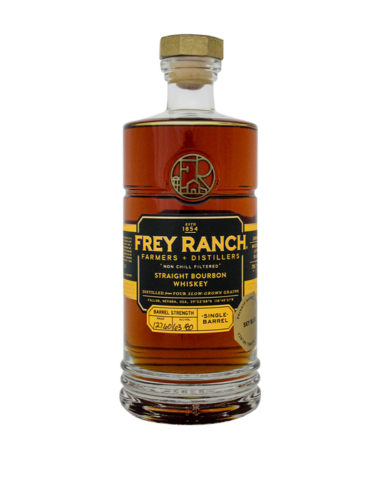 FREY RANCH BARREL STRENGTH BOURBON SINGLE BARREL (SKY BLUE) 750 ML