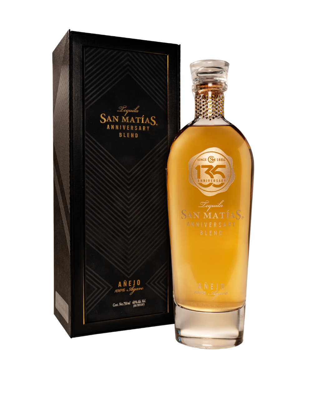 SAN MATIAS 135 YEAR ANNIVERSARY BLEND ANEJO TEQUILA 750 ML