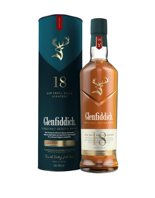 GLENFIDDICH 18 YEAR OLD SMALL BATCH SINGLE MALT SCOTCH WHISKY 750 ML