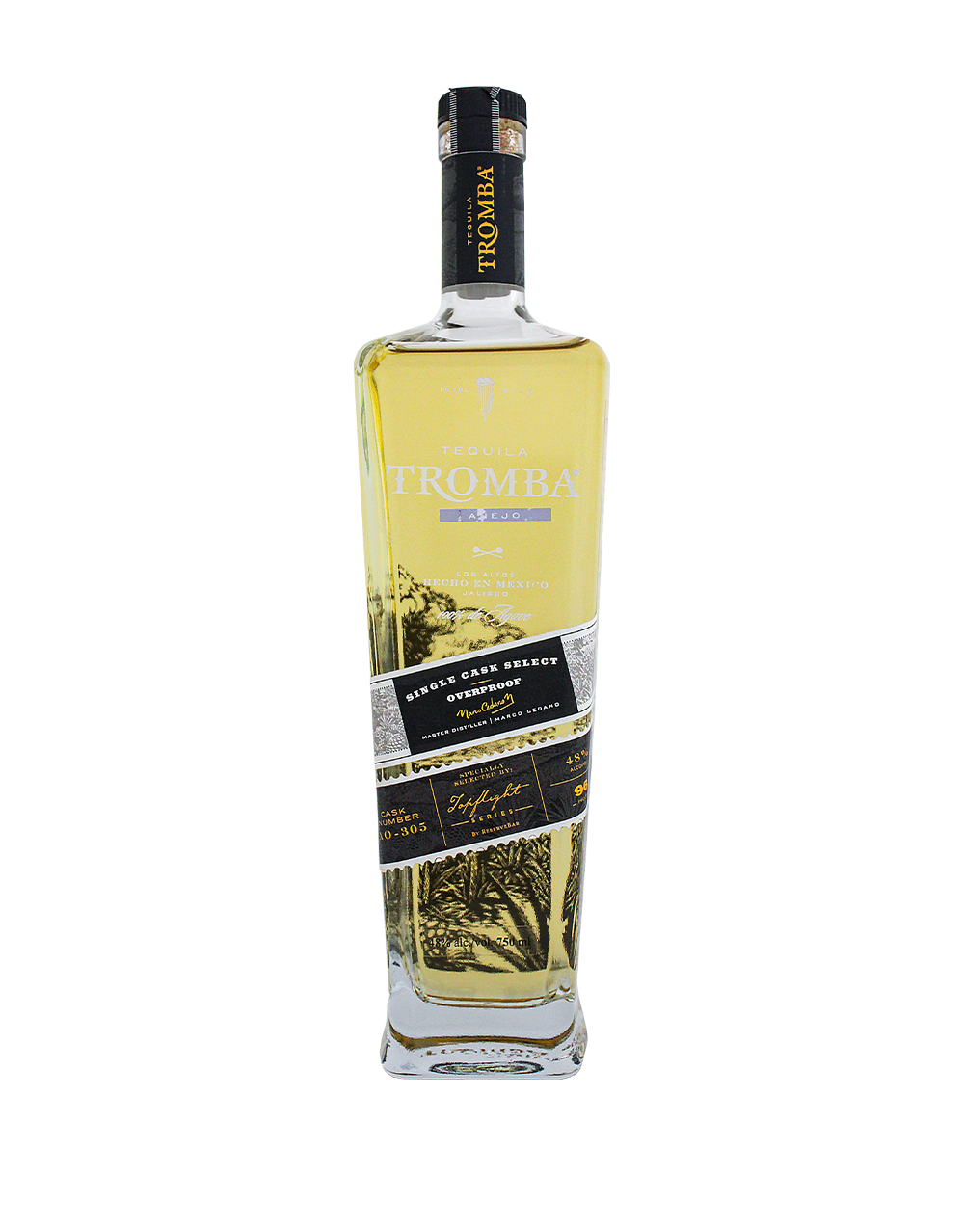 TEQUILA TROMBA SINGLE CASK OVERPROOF AÑEJO S2B13 750 ML