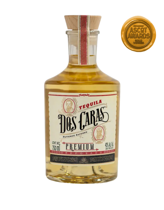 DOS CARAS TEQUILA PREMIUM REPOSADO 750 ML