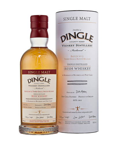 DINGLE SINGLE MALT IRISH WHISKEY BATCH NO. 3 750 ML
