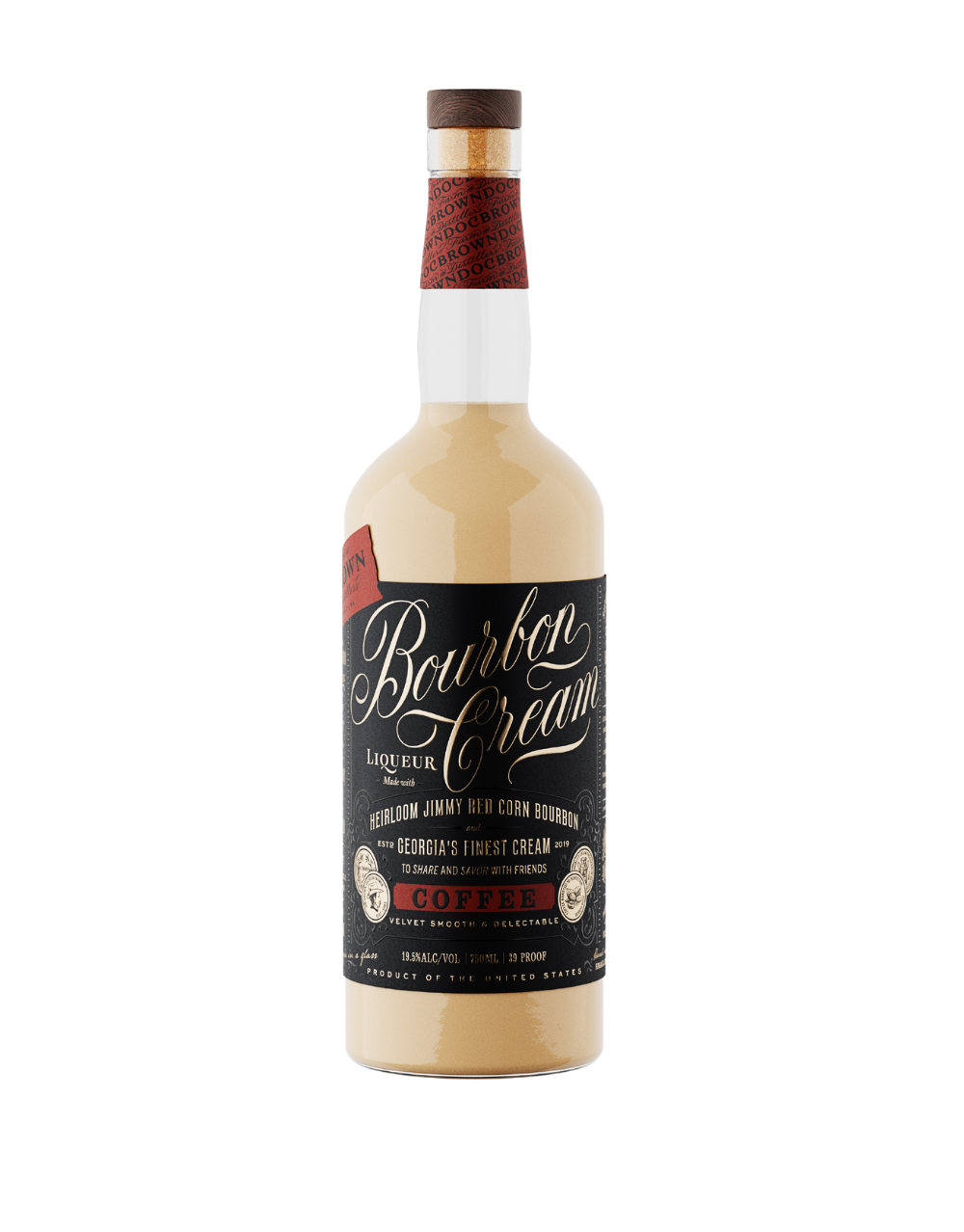 DOC BROWN FARM & DISTILLERS COFFEE BOURBON CREAM 750 ML