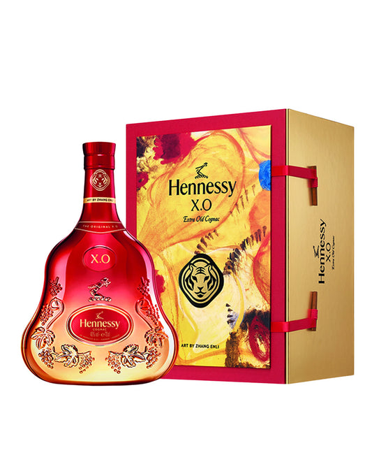 HENNESSY X.O 2022 LUNAR NEW YEAR DELUXE LIMITED EDITION GIFT BOX BY ZHANG ENLI 750 ML