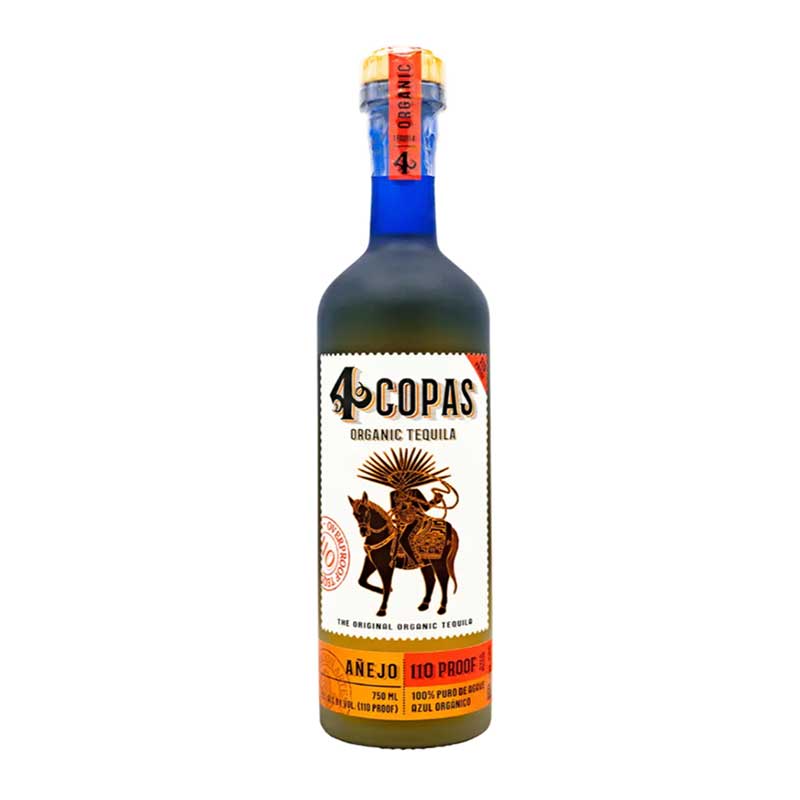 4 Copas Anejo 110 Proof Tequila 750ml