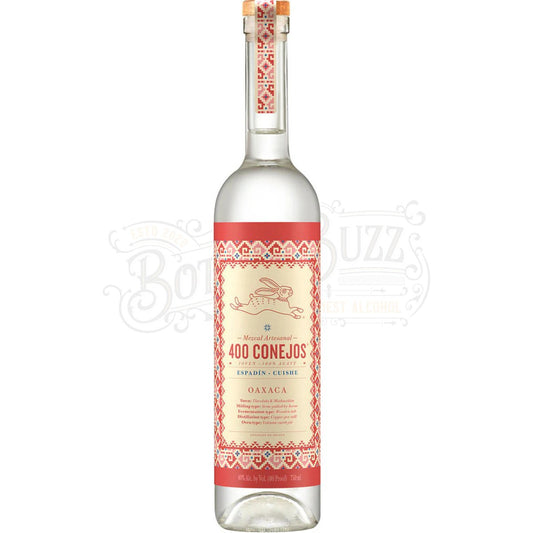 400 Conejos Cuishe Oaxaca EspadÃ­n Mezcal Artesanal Joven 100% Agave
