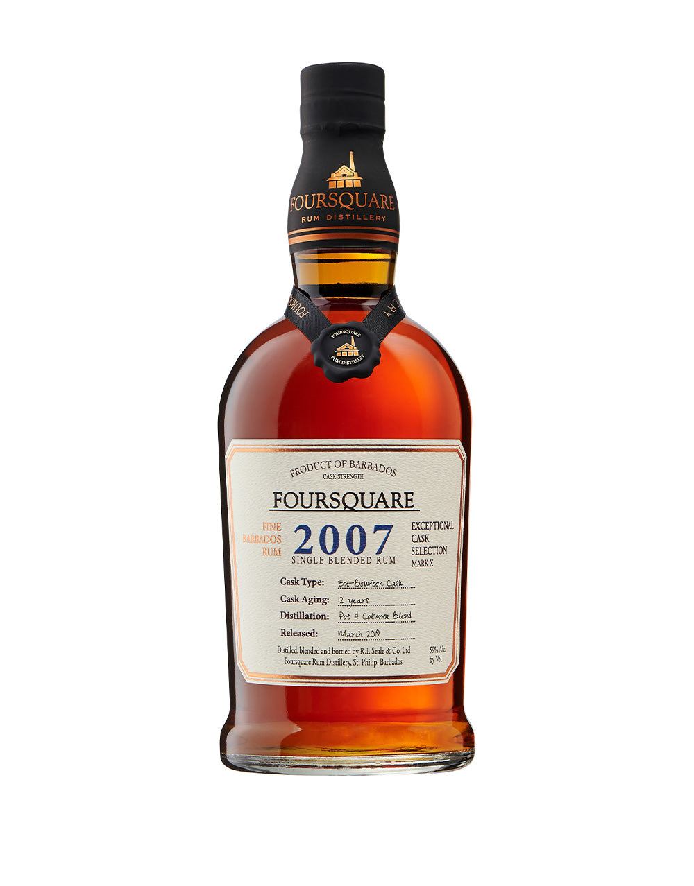 FOURSQUARE 2007 AGED RUM 750 ML