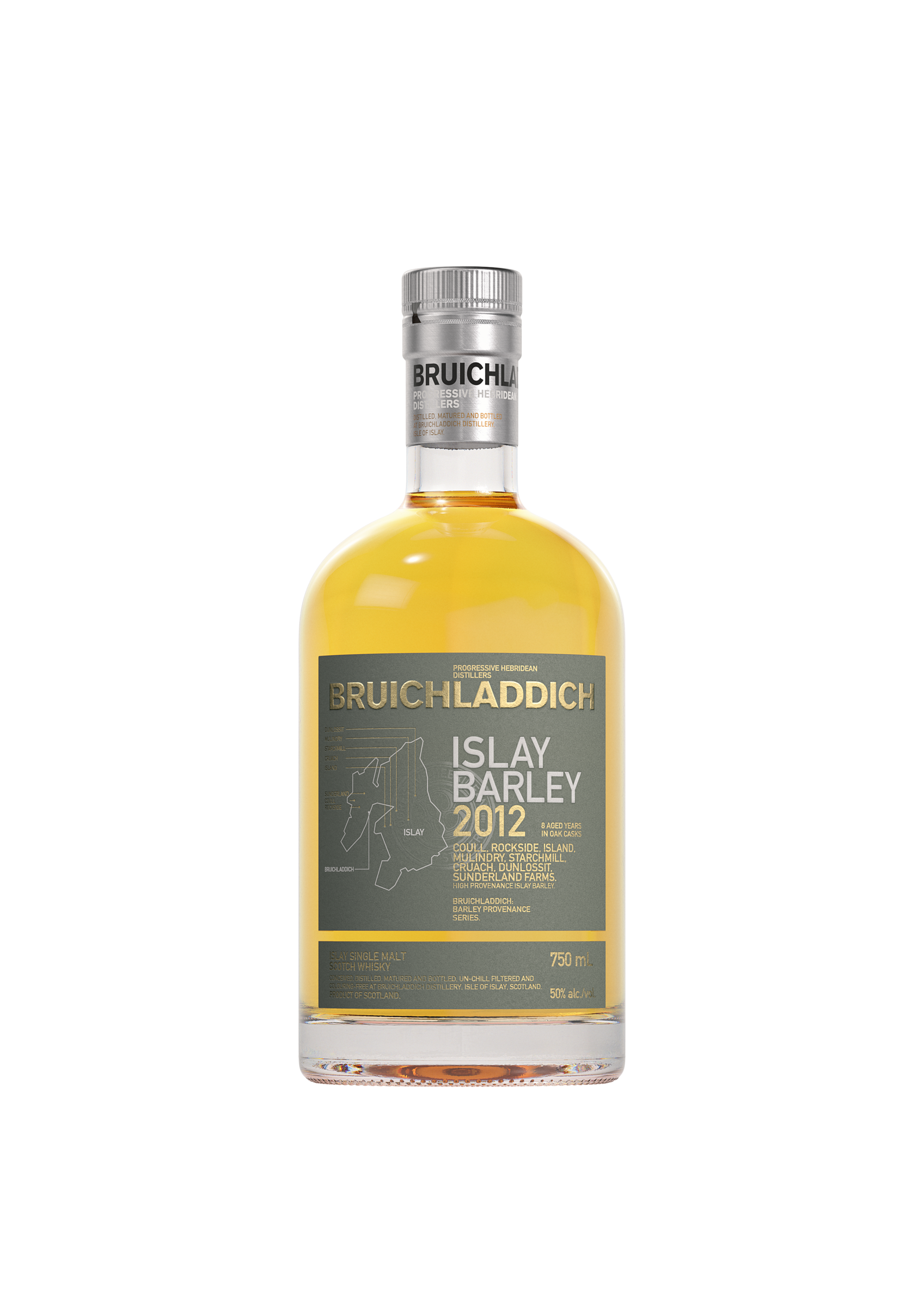 BRUICHLADDICH® ISLAY BARLEY 2012 SINGLE MALT WHISKEY 750 ML