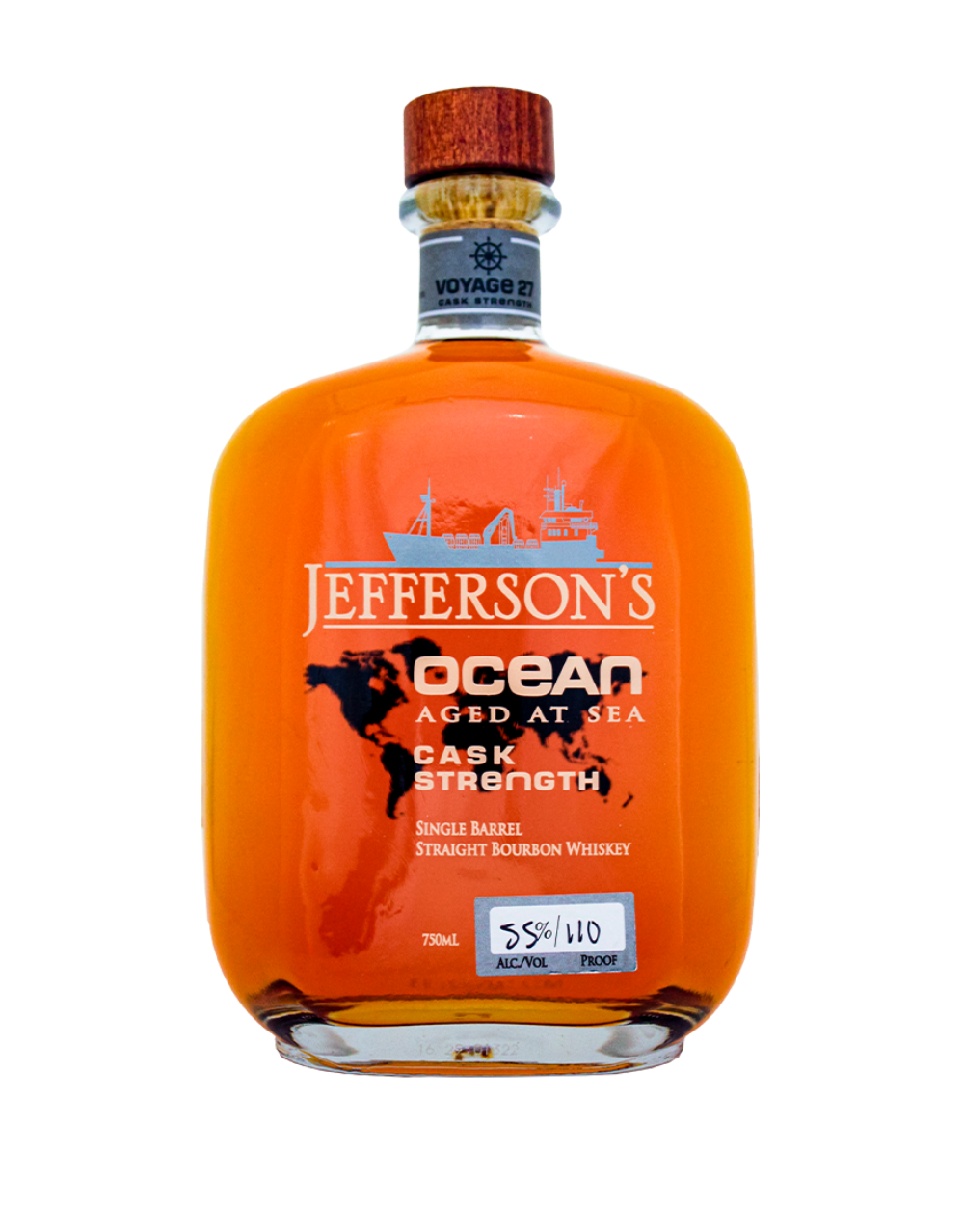 JEFFERSON'S OCEAN AGED CASK STRENGTH BOURBON S1B48 750 ML