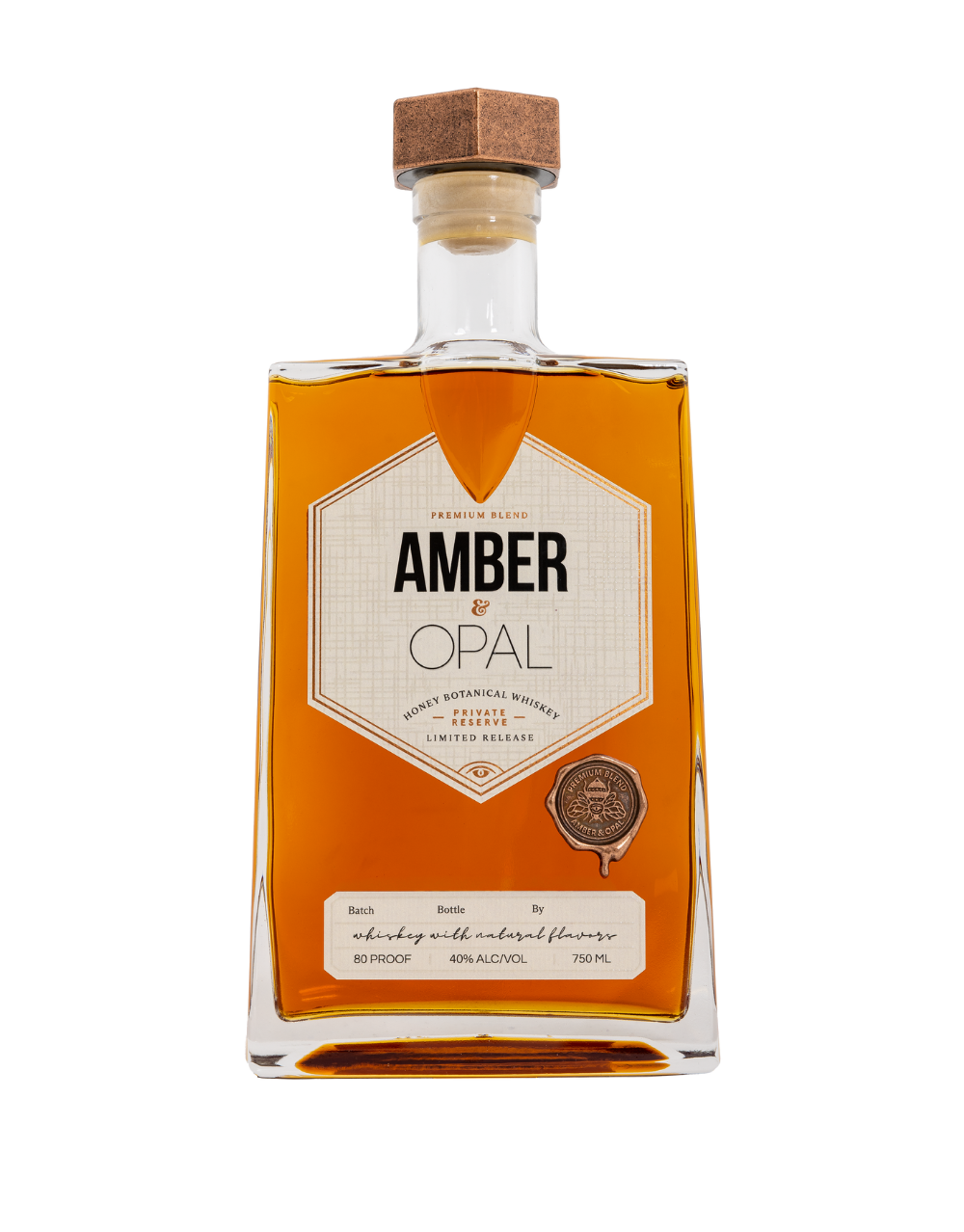 AMBER & OPAL HONEY BOTANICAL WHISKEY 750 ML