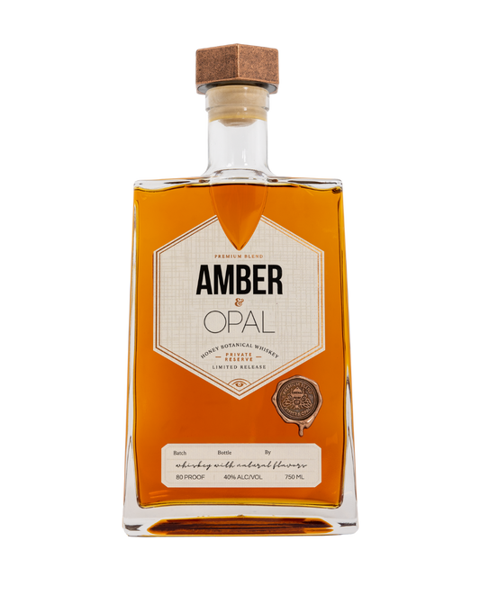 AMBER & OPAL HONEY BOTANICAL WHISKEY 750 ML