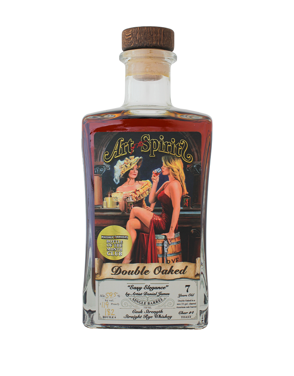 ART OF THE SPIRIT WHISKEY RAIDERS DOUBLE OAKED CASK STRENGTH RYE 750 ML